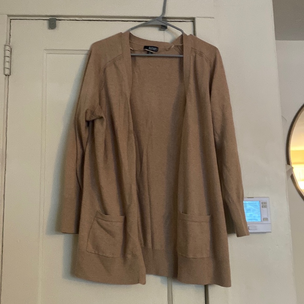 Tan cardigan